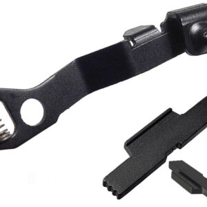 Glock 43 43x 48 Ghost Extended Slide Release & NDZ ESLL Extended Slide Lock Lever Black