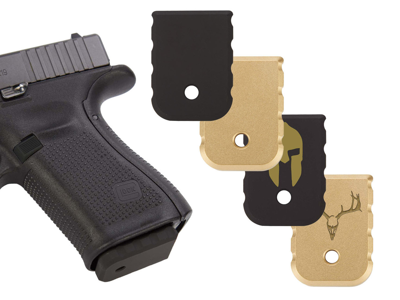 NDZ Glock Gen 1-5 Magazine Floor Plate Heavyweight Brass (*LZ)