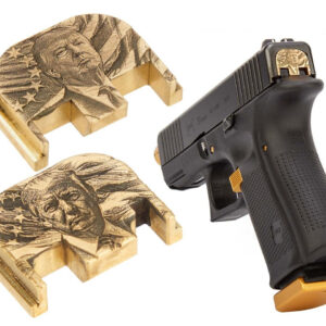 NDZ Limited Edition 3D Trump Glock Rear Slide Cover Plates Brass