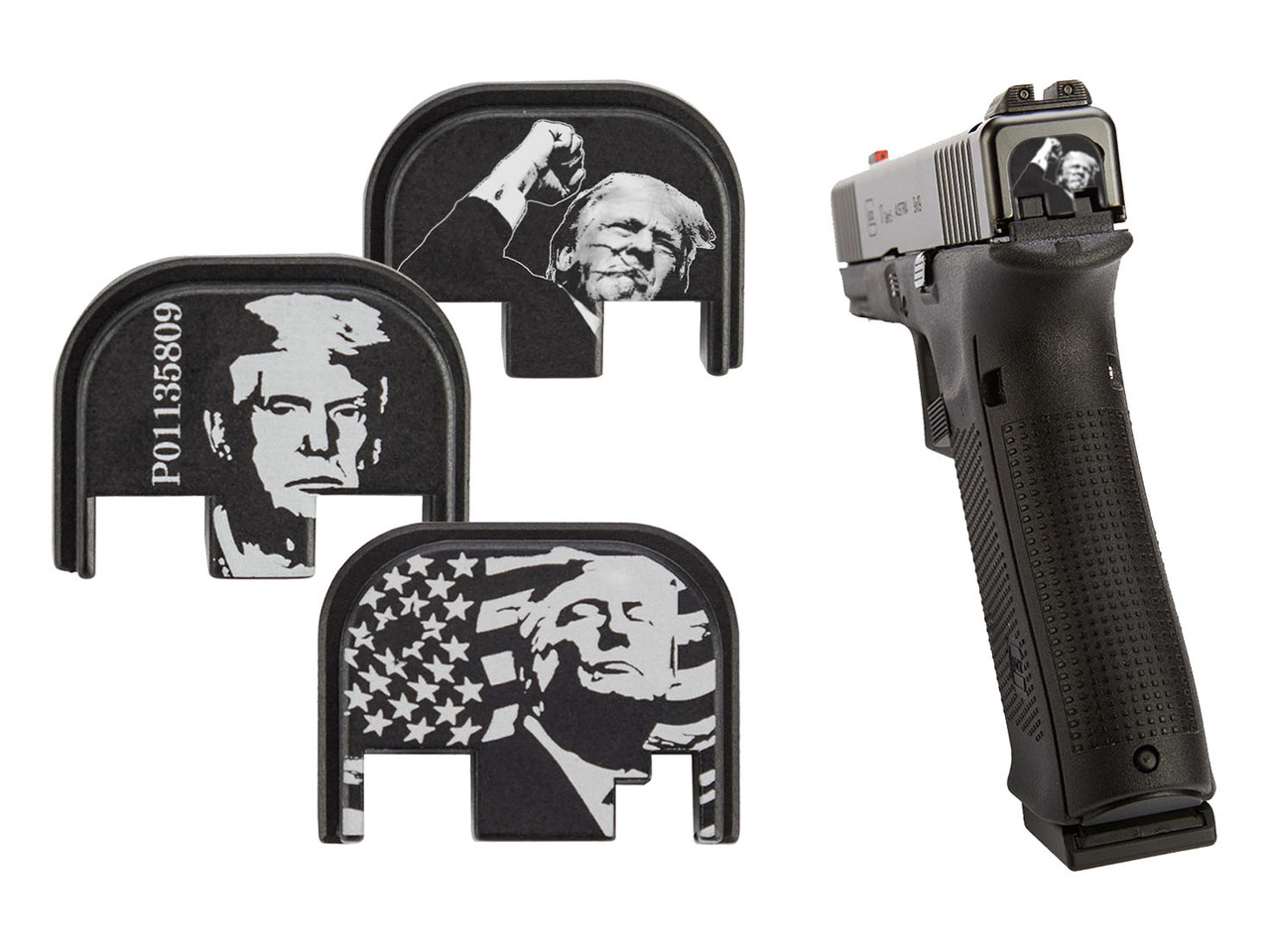 NDZ Limited Edition Trump Glock Gen 1-5 Rear Slide Cover Plates