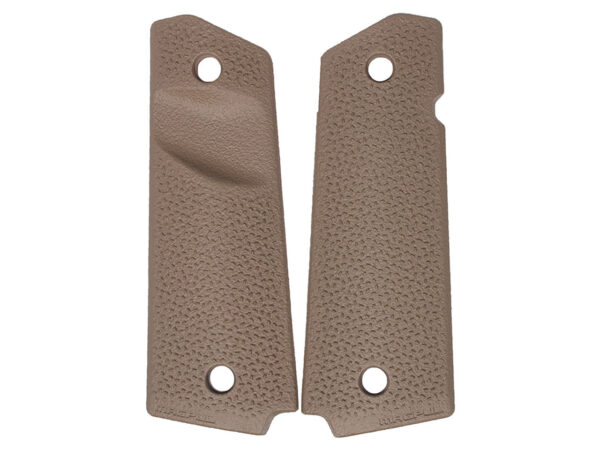 1911 Pistol Grip Panel in Flat Dark Earth Cerakote with Trapezoidal Surface Projections