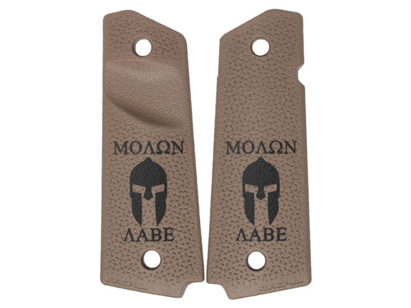1911 Pistol Grip Panel in Flat Dark Earth Cerakote with Trapezoidal Surface Projections - Image 2