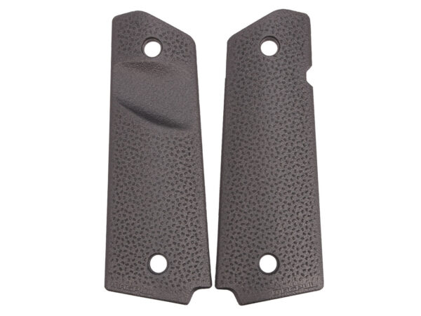 1911 Pistol Grip Panel in Tungsten Cerakote with Trapezoidal Surface Projections