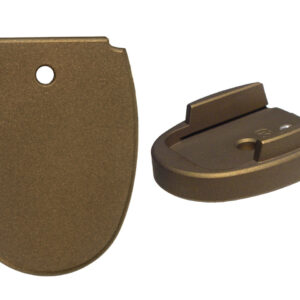 NDZ Magazine Floor Base Plate for Sig Sauer P320 P250 .45 Cerakote Burnt Bronze