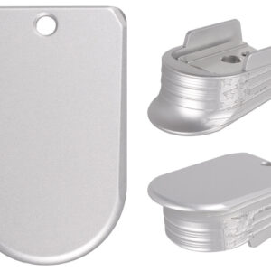 Sig Sauer P365 Magazine Finger Extension Plate Laser Deep Engraved Distressed Flag in Silver (*LZ)