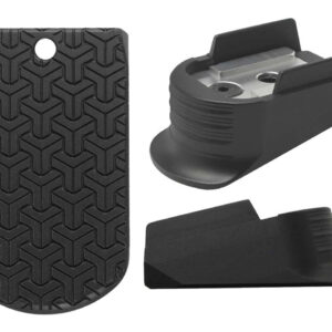 Sig Sauer P365 Magazine Finger Extension Plate Laser Deep Engraved Triweave Front Black