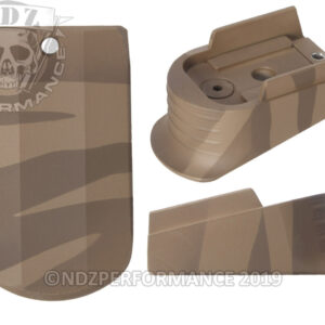 Sig Sauer P365 Magazine Finger Extension In Cerakote Brown Tiger Stripe