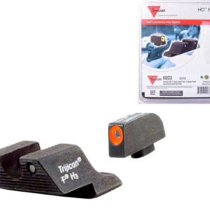 Trijicon Orange 3 Dot HD Night Sight Set for Glock 17 19 26 27 33 34 GEN 1-5 GL101O