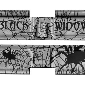 NDZ Black Ejection Port Dust Cover for AR-15 Full Art Black Widow