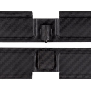 NDZ Black Ejection Port Dust Cover for AR-15 Full Art Carbon Fiber Style