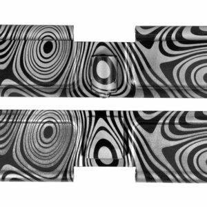 NDZ Black Ejection Port Dust Cover for AR-15 Full Art Damascus