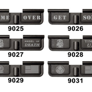 Gun Engineer AR Ejection Port Dust Cover Black - Lasered (05) Reaper & More