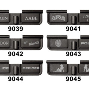 NDZ AR Ejection Port Dust Cover Black - Lasered (07) Police & More