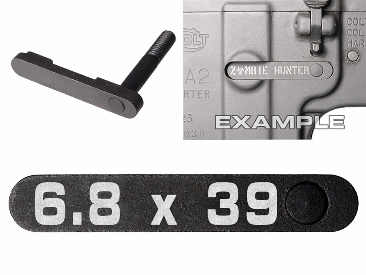 NDZ AR-15 SW 15-22 Black Magazine Catch 68×39