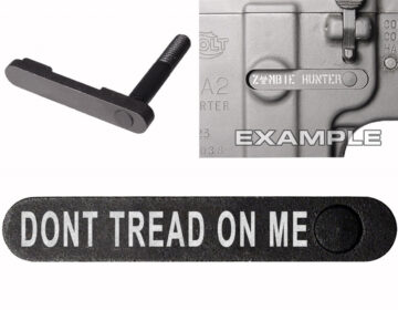 NDZ AR-15 SW 15-22 Black Magazine Catch Don't Tread On Me