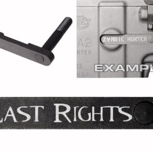 NDZ AR-15 SW 15-22 Black Magazine Catch Last Rights