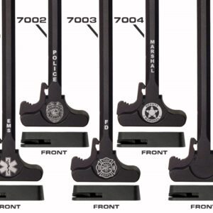 AR-15 NDZ Custom Engraved AR-15 Black Charging Handle with Latch