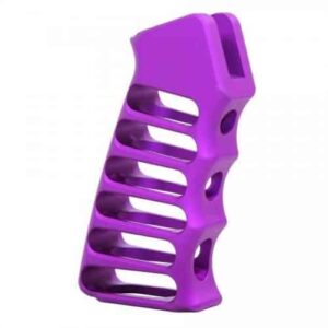 AR-15 Skeletonized Aluminum Pistol Grip (Anodized Purple)